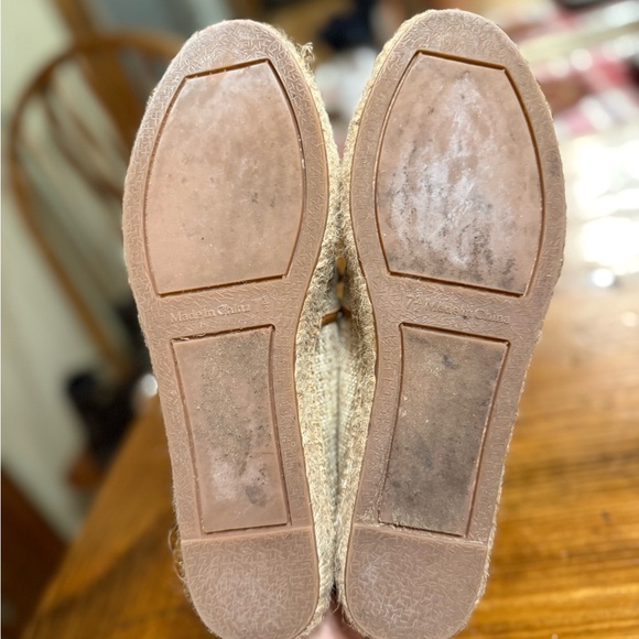 Talbots Tan Espadrilles with Brown Trim - Picture 7 of 8